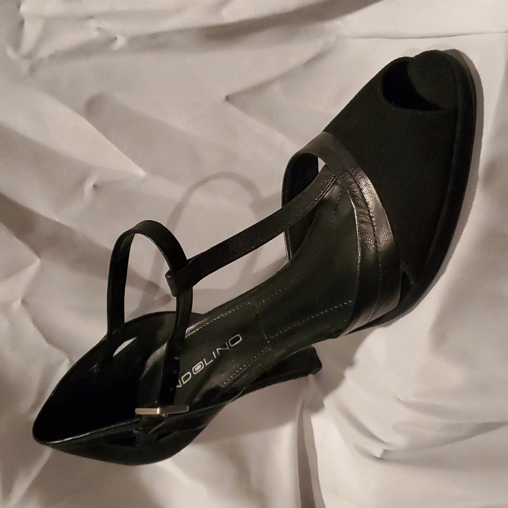 Bandolino black suede heels. Brand new. Wore once.